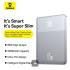 Baseus Blade2 12000mAh Power Bank | 65W Fast Charging Ultra Thin Digital Display Intelligent Edition Battery Pack For Laptop/MacBook & Phones - Silver
